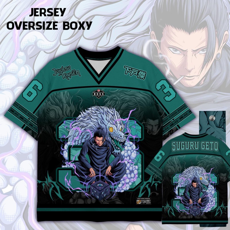 Anime Merchandise For Women - Anime Jujutsu Kaisen Choso Print Jersey