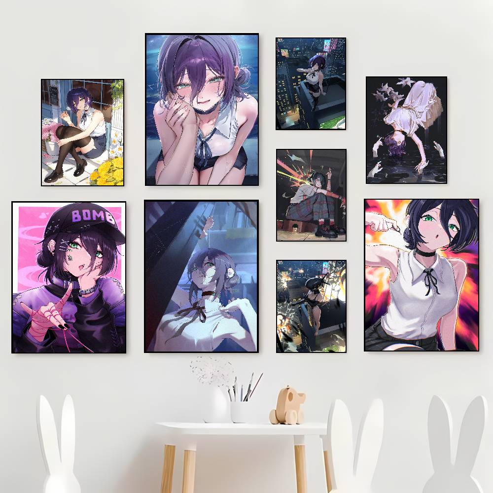 Anime Merchandise Posters - COOL Hot Girl Reze Anime Poster