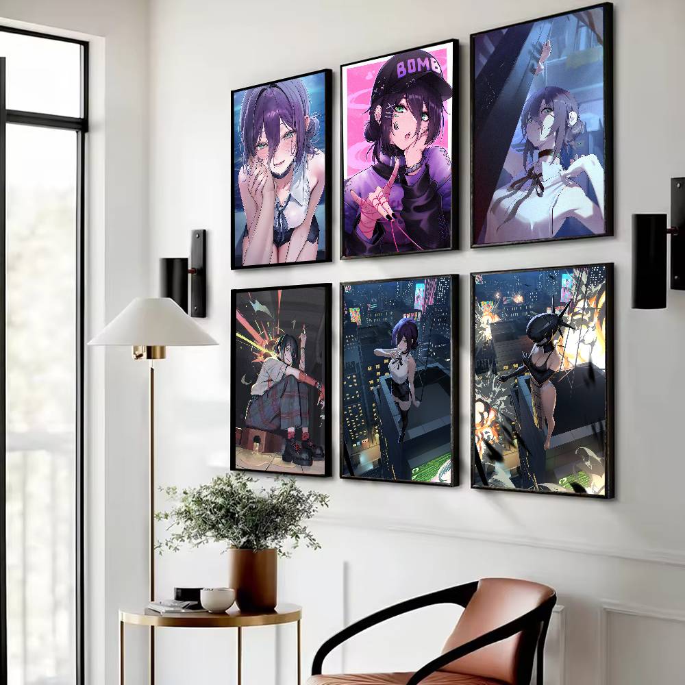 COOL Hot Girl Reze Anime Poste - Anime Merchandise Posters ulasan dan harga