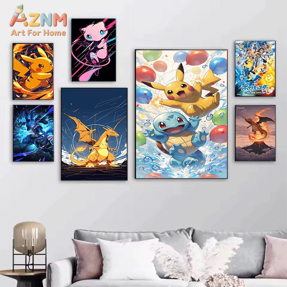 AZNM Kirby Pink Cartoon Charac - Anime Merchandise Posters ulasan dan harga