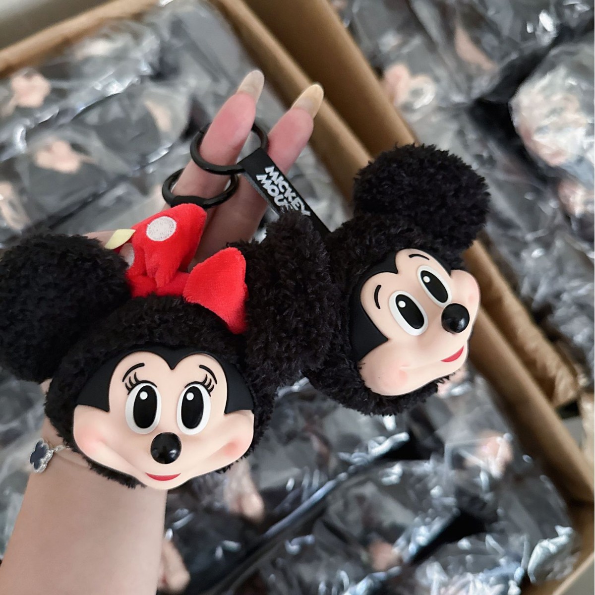 Mickey Minnie Plush Doll Keych - Anime Merchandise Plush Toys ulasan dan harga