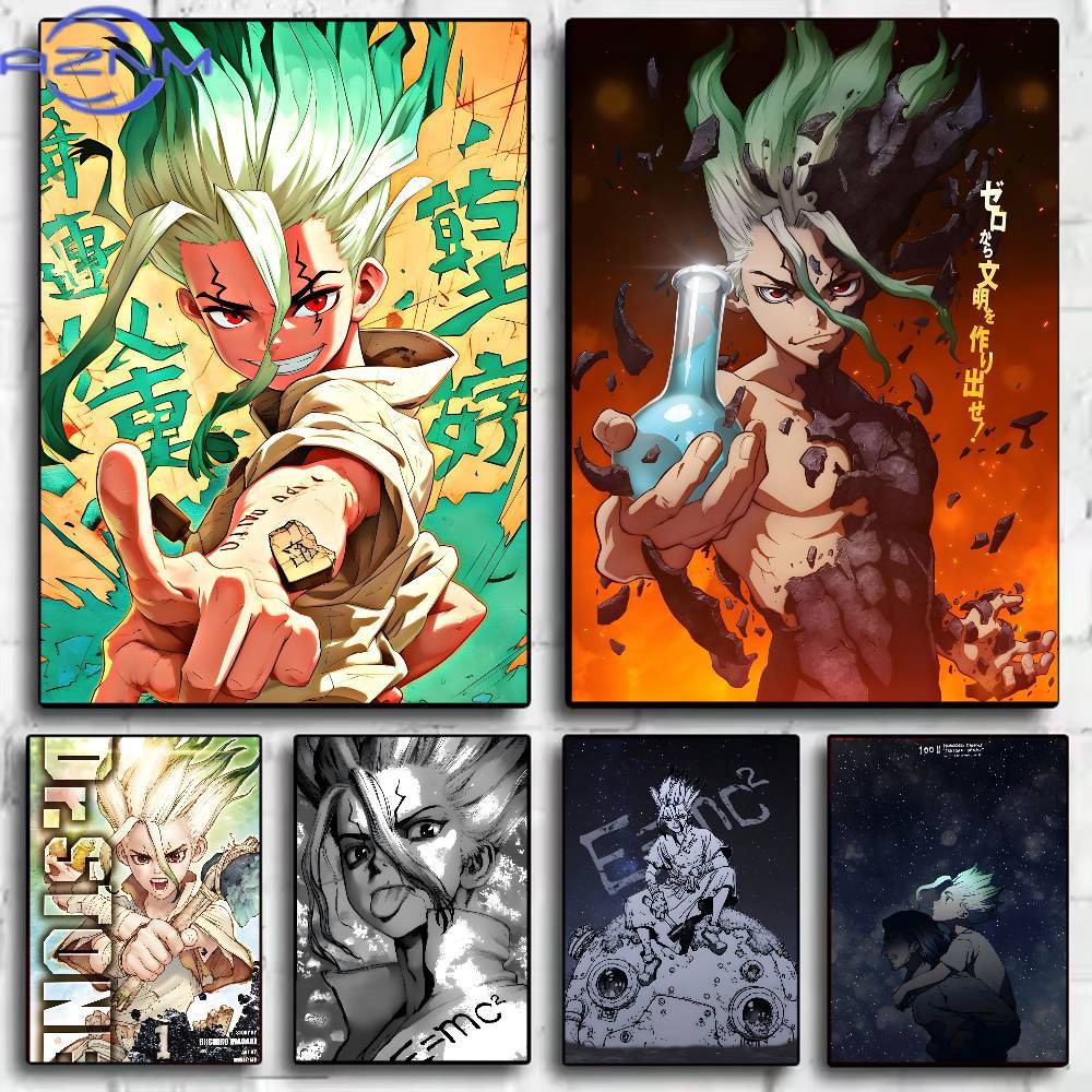 Classic Anime Dr Stone Poster  - Anime Merchandise Posters ulasan dan harga