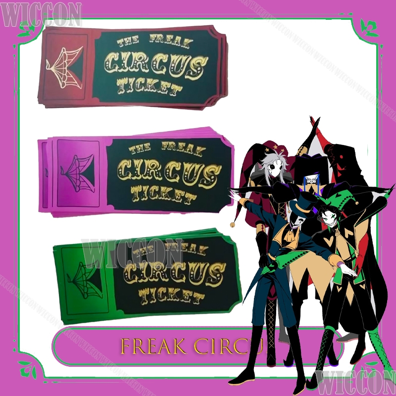 Freak Circus Ticket Card Red G - Anime Merchandise For Women ulasan dan harga