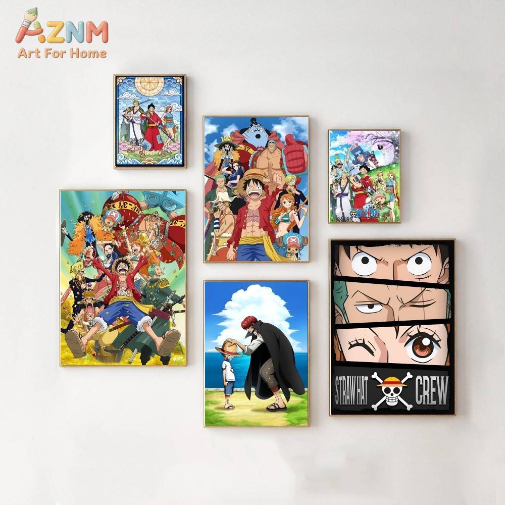 AZNM One Piece Unframed Canvas - Anime Merchandise Posters ulasan dan harga