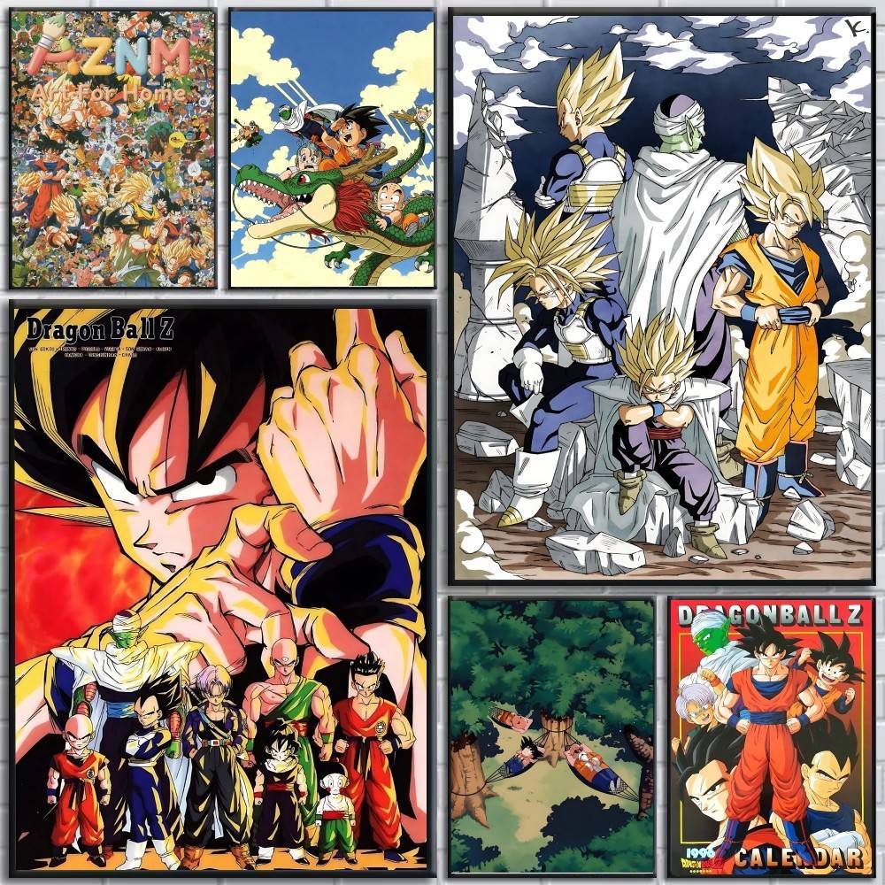 AZNM Dragon Ball Z Unframed Ca - Anime Merchandise Posters ulasan dan harga