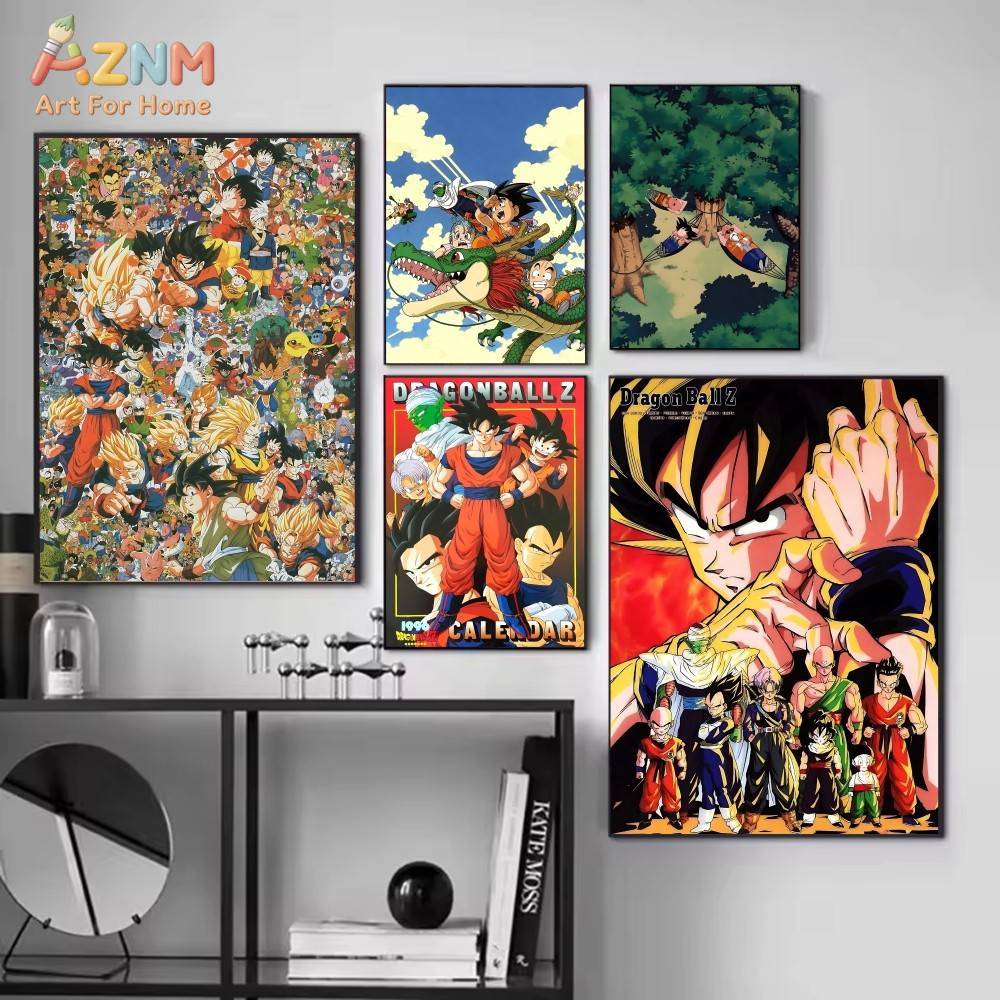 AZNM Dragon Ball Z Unframed Ca - Anime Merchandise Posters ulasan dan harga