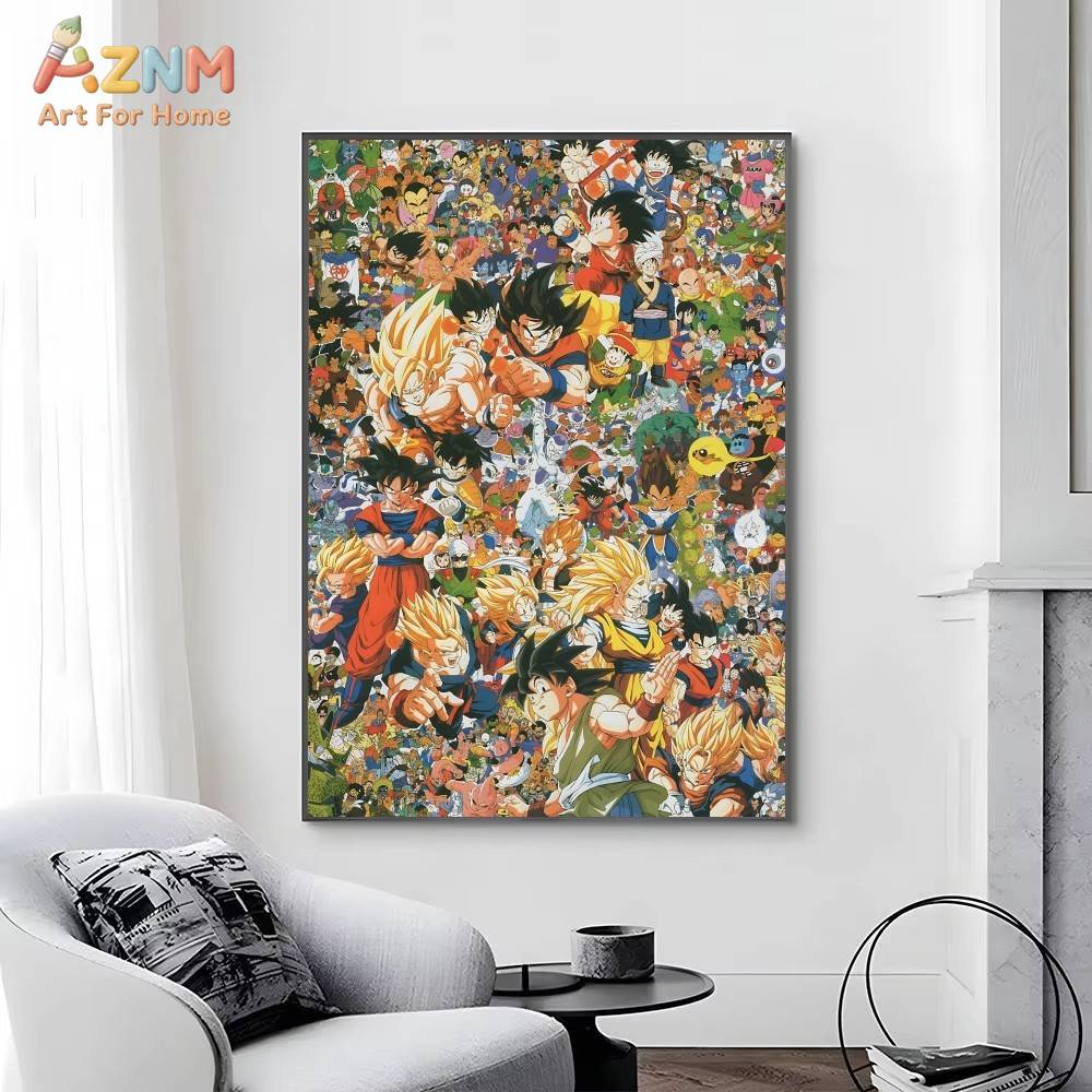 AZNM Dragon Ball Z Unframed Ca - Anime Merchandise Posters ulasan dan harga