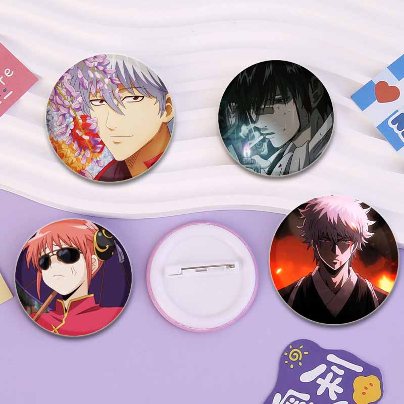 Anime Gintama Brooches Sakata  - Anime Merchandise Bag ulasan dan harga