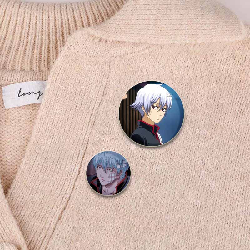 Anime Gintama Brooches Sakata  - Anime Merchandise Bag ulasan dan harga