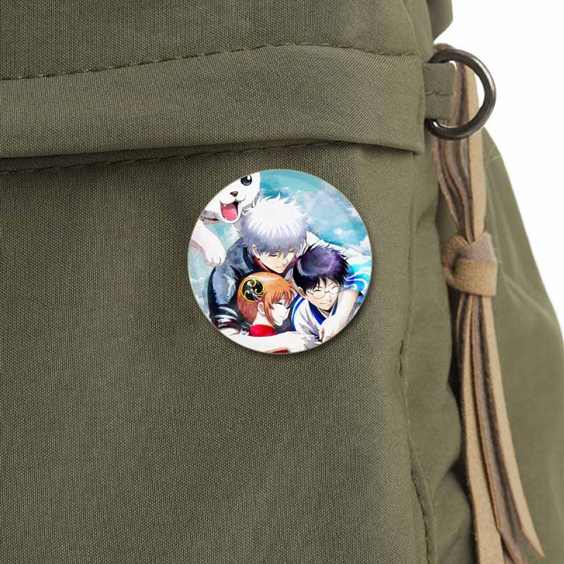 Anime Gintama Brooches Sakata  - Anime Merchandise Bag ulasan dan harga