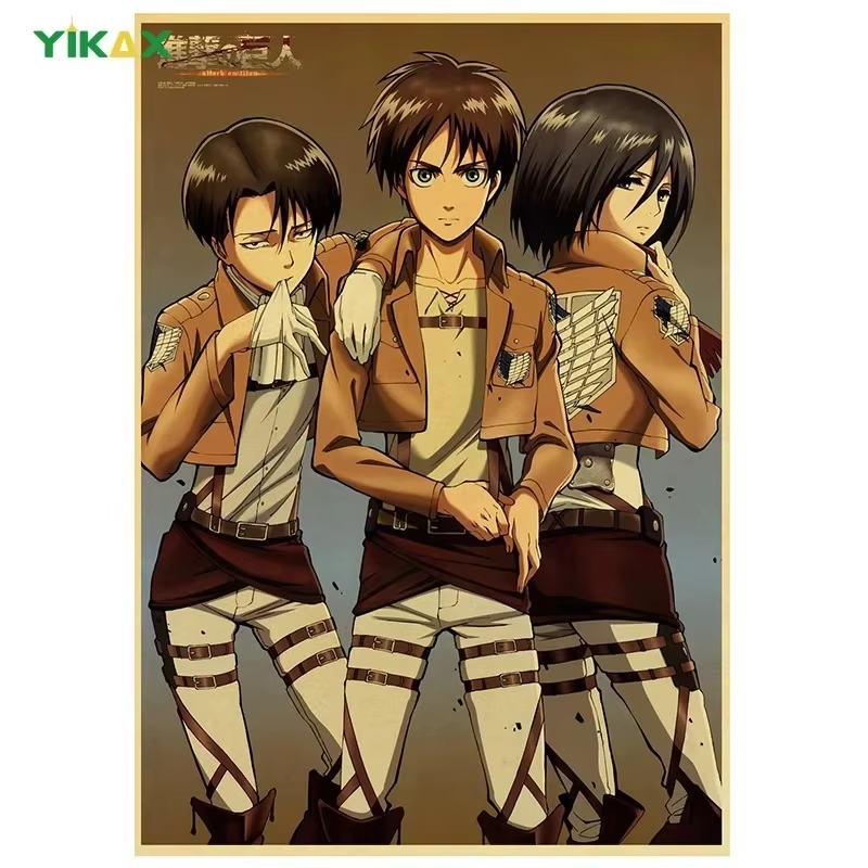 JOJO Retro Kraft Paper Anime J - Anime Merchandise Posters ulasan dan harga