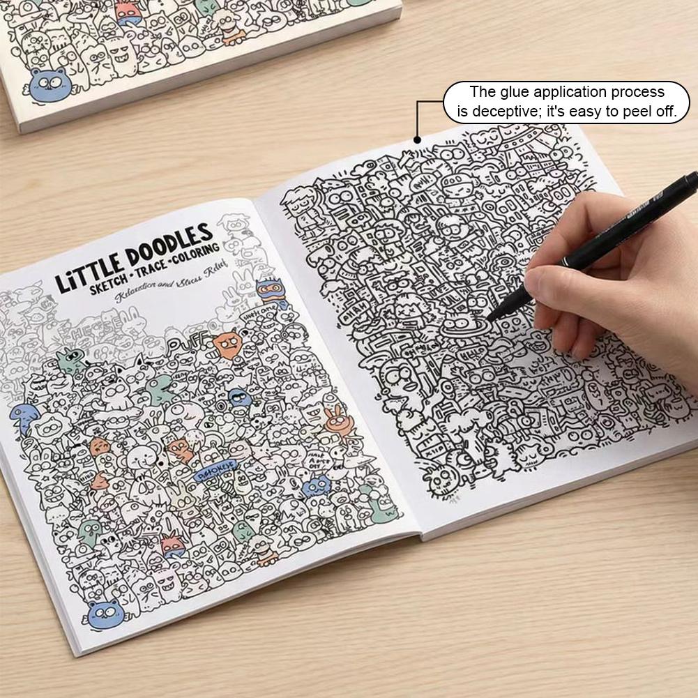 Little Doodles Coloring Book P - Art Book Illustration ulasan dan harga