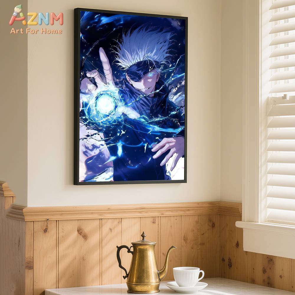 AZNM Jujutsu Kaisen Gojo Sator - Anime Merchandise Posters ulasan dan harga