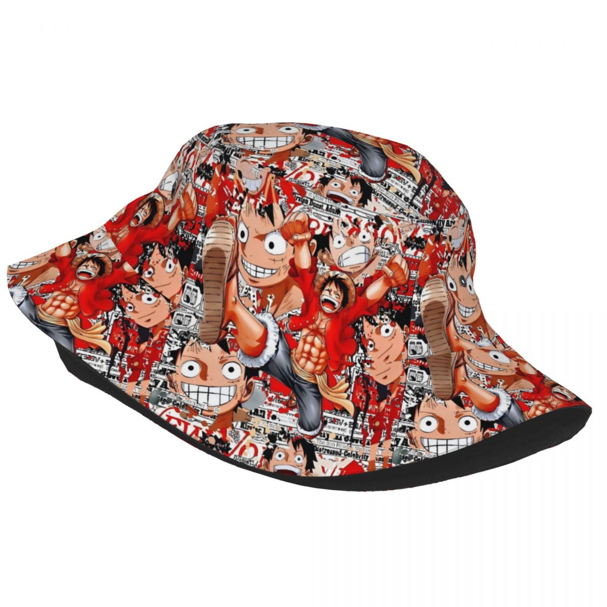 Anime One Piece Luffy Bucket H - Anime Merchandise For Men ulasan dan harga